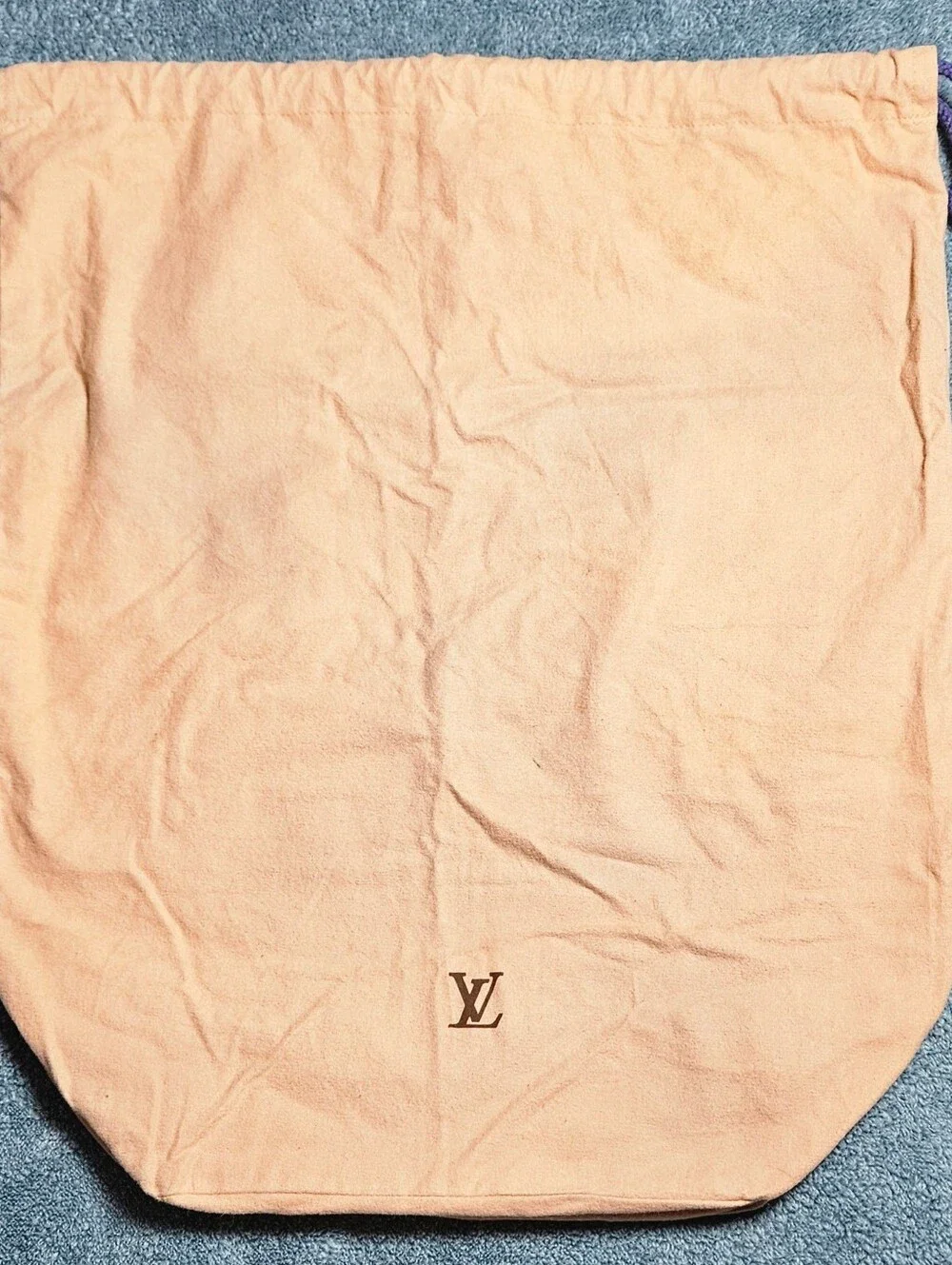 Louis Vuitton XL Drawstring Dust Bag Keepall Travel Tote Onthego Handbag Pouch